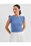 0430 Knitted Blouse - Indigo - 2