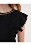    0430 Knitted Blouse - Black - 4