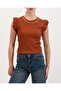 0430 Knitted Blouse - Tan - 2