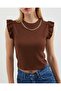    0430 Knitted Blouse - Brown