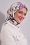 وشاح قطني بنمط ديزي باللون الأخضر الزمردي - 2