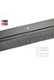 Door Seal Bottom Brush, Aluminum Holder with Nylon Bristles, 1M Black - 2