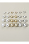 Set of 12 - Pearl Stud Earring - 4