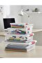 Fresh Click Storage Container Set of 4 Transparent 0.80, 1.50, 3 and 6 Lt
