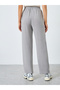 Solid Wide Leg Knit Pants - 4