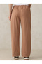 Brown Dual Toned Waistband Joggers - 3