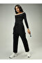 Black Cargo Pocket Wide Leg Joggers - 4