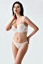 Women's Unpadded Lace Embroidery Ecru Bra Set - Stylish and Comfortable Form C1T6N1443 - 3