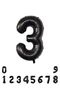3 Year Old Kuromi Themed Birthday Balloon Set Black Number Happy Birthday Banner Flying Balloon - 4