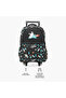 Astronaut Glow-in-the-Dark Print Trolley Backpack with Retractable Handle - 27x14x21 cms - 6