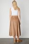 Midi Length Skirt with Metal Accessories on the Pocket - 7