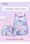 Girls School Multicolor Three-Piece Backpack Sets Galaxy School Bag Fit 15 Inch Laptop Backpack Insu - 2