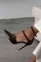 Ava Three-Stripes Brown Patent Leather - 6