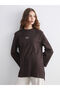 New York Embroidered Oversize Women's Sweatshirt Tunic