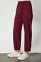 Textured Pants with Stitched Cuffs - 6