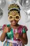 Gold Happy Birthday Glitter Birthday Crown and Glasses Set – 2-Piece Party Accessory Photo Concept - 2