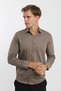 Long Sleeve Snap Button Oxford Men's Shirt - 6