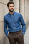 Modern Cut High Quality Button Collar 100% Cotton Denim Shirt (Premium Series) - 5