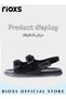 Kids Flat Sandals, Double Buckle Sandals for Boys Girls, Non-Slip Water Sandals, Summer Open Toe San - 2