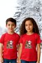 Unisex Girls/Boys Crew Neck 100% Cotton'Christmas Themed' T-Shirt - 2