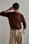 Men's Half Fisherman Oversized Basic Knitwear Sweater - 6