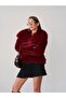 Women's Wide Collar Buttoned Loose Faux Fur - 2