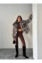 Women's Wide Collar Buttoned Loose Faux Fur - 5