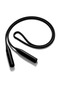 Silicone Eyeglass Strap Cord / Rubber Band Black