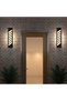 فانوس إنارة جداري خارجي أسود بإضاءة صفراء LED –واط 30 - 3