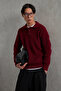 Men's Buttoned Collar Oversized Sweater - 2