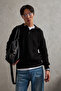 Men's Buttoned Collar Oversized Sweater - 2