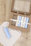 Baby Blue Mouth Wipes Hospital Release Natural 100% Cotton Fabric 7 Pcs Stl7134 - 4