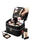 Double Layer Captain Travel Makeup Organizer Makeup Bag, Multifunctional Cosmetic Bag