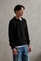 Men's Buttoned Collar Oversized Sweater - 3
