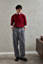 Men's Half Fisherman Oversized Basic Knitwear Sweater - 3