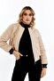 Kapitone Bomber Crop Kadın Ceket - 7