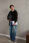 Men's Buttoned Collar Oversized Sweater - 7
