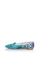 New Year Themed Printed Colorful Women's Ballerinas - 5