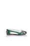 New Year Themed Printed Colorful Women's Ballerinas - 4