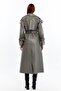 Leather Women's Trench Coat - 8