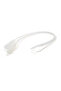 Silicone Eyeglass Strap Cord / Rubber Band Transparent / White - 2