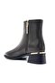 (Park Moda) Women's Boots with Side Buckle Detail Brown - 3