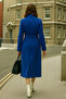 Women's Double-Breasted Premium Blue Cashmere Coat - 5