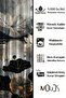 Bathroom Curtain, Lotus Radiance Patterned Shower Curtain, Bathtub Curtain, with Ring Gift 175X200Cm Bp-90 - 2