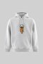 Men's Angel Embroidered Fleece-Lined Hooded Sweatshirt Space Gray