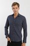 Printed Button Long Sleeve Men's Shirt - 7