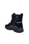 (Conpax) Children's Boots with Wool Inside, Thermo Non-Slip Sole, Zipper & Laces, Patent Leather Black - 4