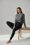 Women's Plush Inside Front Back Stitch-Free No Trace Winter Leggings Suitable for Outer Wear - 3