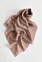 Linen effect natural lyocell scarf - dusty rose