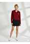 Women's Turn-Down Collar Zippered Teddy Bear Printed Knitted Crop Cardigan